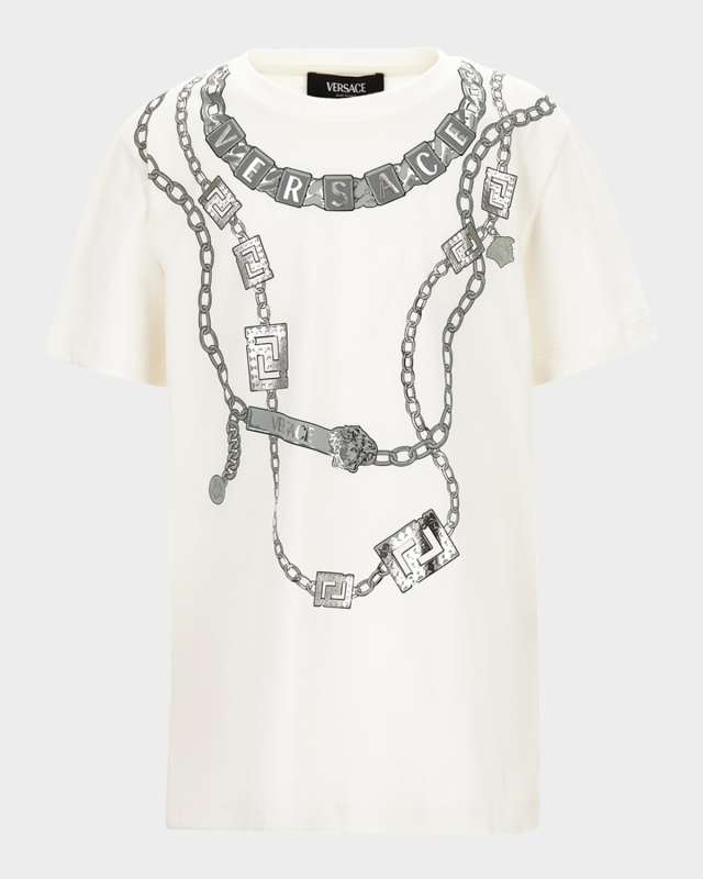 Kid's Necklace Graphic T-Shirt, Size 6-14
